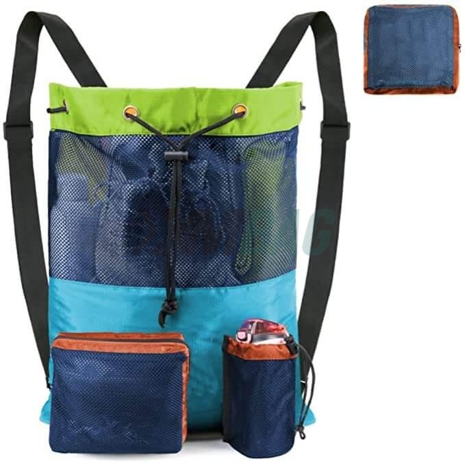 Waterproof Drawstring Mesh Backpack