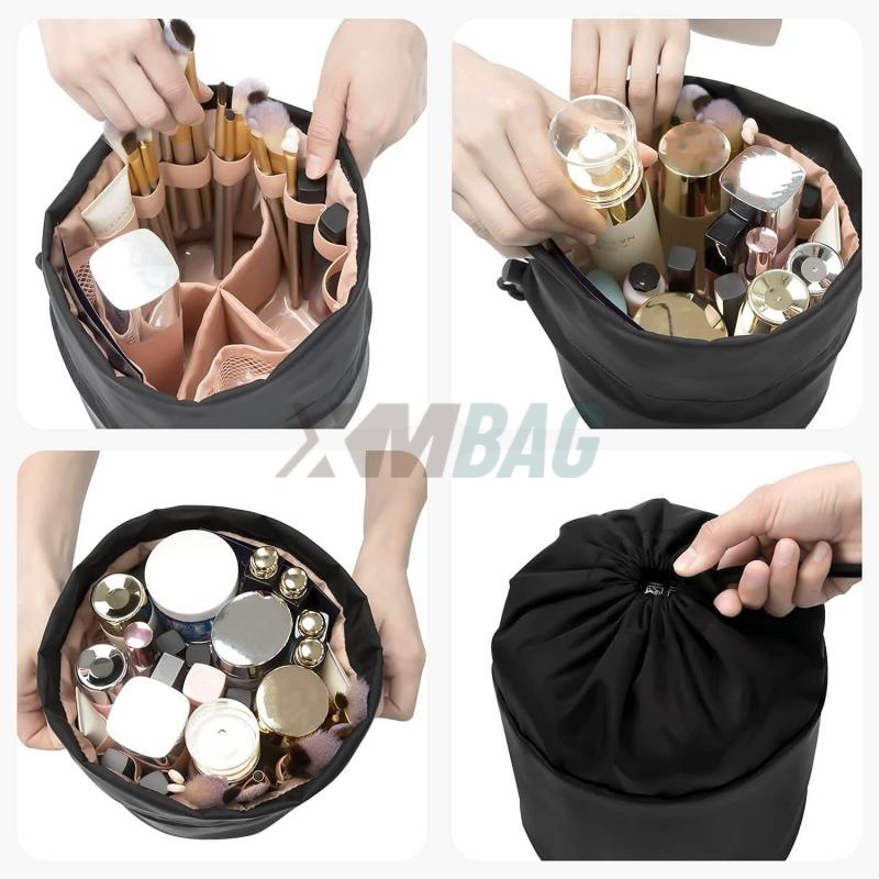 Travel Cosmetic Barrel Organizer Bags