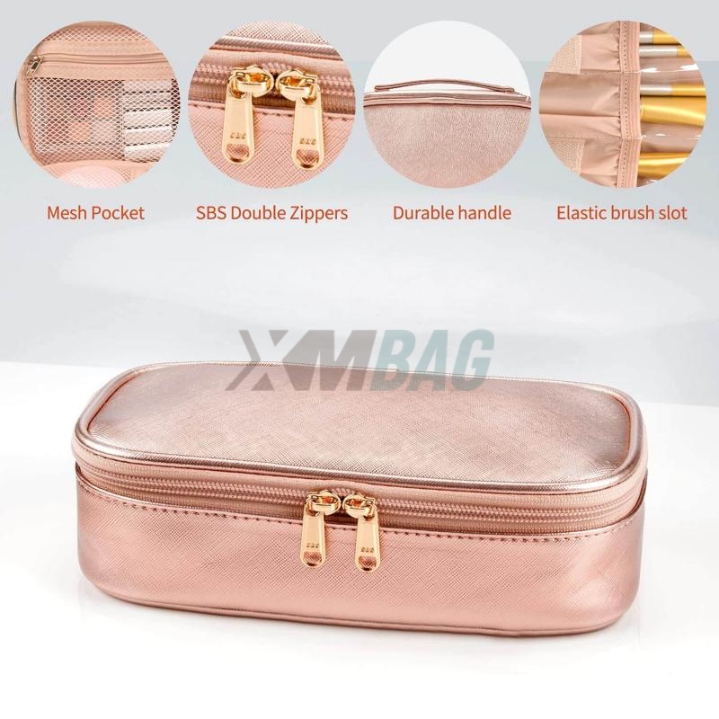 Portable 2-Layer Travel Makeup Bags