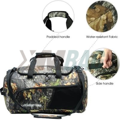 
     Wasserdichte Polyester-Reisetaschen im Camouflage-Design mit Schuhfach
    